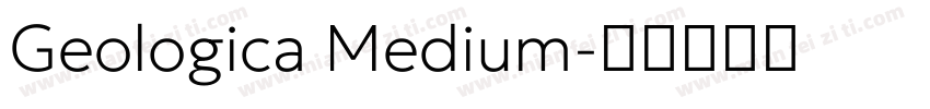 Geologica Medium字体转换